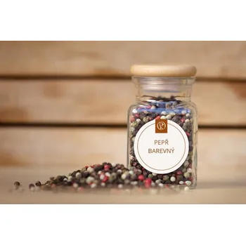 Koření Pepř barevný do mlýnků v kořence