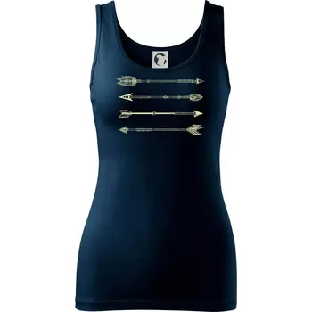 Dámské tričko Šípy kresba - Dámské tílko - 2XL ( Námořní modrá (velmi tmavá - téměř černá) )