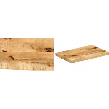 Konferenční stolek 40x20x2 cm, Deska stolu, surové mangové dřevo, přírodní hrana, 5 cm