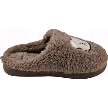 Dámské pantofle Dámské nazouvací Pantofle 23PA98-6625 tmavě hnědé vel. 38-39