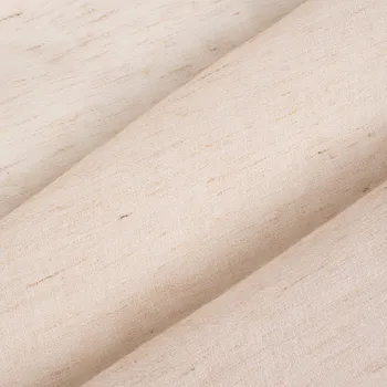 Látka na záclony ecru melír s jemnou strukturou tkaní 3