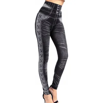 Dámské legíny Legíny Casual - Černá/XXL KP-30362