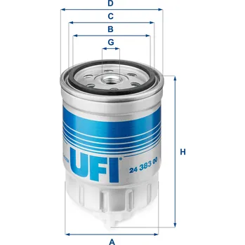 Autodíl Palivový filtr UFI (24.383.00)