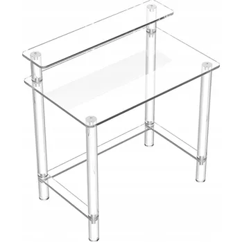 Psací stůl Obdélníkový psací stůl Vevor 80 x 50 x 88 cm průhledný