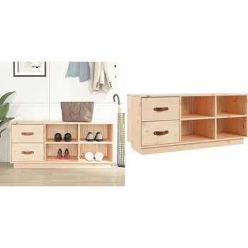 Botník Botník, 100 x 34 x 45 cm, masivní borovicové dřevo