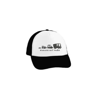 Kšiltovka Bastard Evoluce aut muže kšiltovka truckerka Black cap