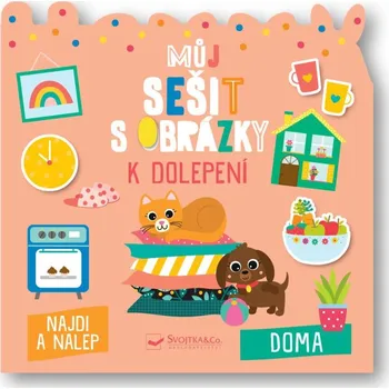 Můj sešit s obrázky k dolepení Doma