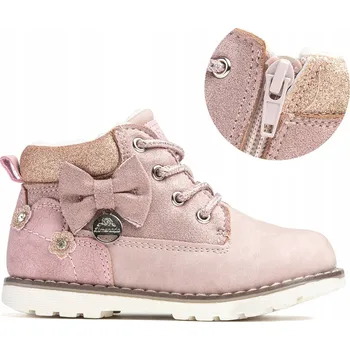 Dámské kozačky Kozačky, kotníkové boty Wojtyłko zateplené růžové vel. 30