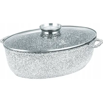 pekáč PEKÁČ MRAMOROVÁ PEČÍCÍ PÁNV 8L VAŘIČ NA HUSY 38 CM KB 3937