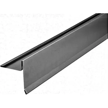 Závětrná lišta klasik s odkapem r.š.250mm pozinkovaná Lakovaná RAL 7016 antracit s folií dl.2m