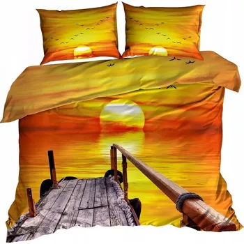 Povlečení Ložní Povlečení Bavlna 140x200 cm ZÁPAD SUNSET