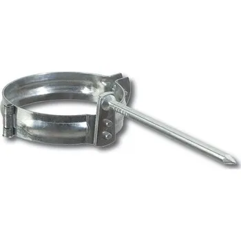 Střecha Objímka svodu pozinkovaná ⌀120mm - zatloukací trn 250mm