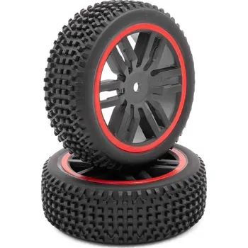 RC model auta FUNTEK | Přední kola kompletní, 2 ks, červená IM-FTK-21103
