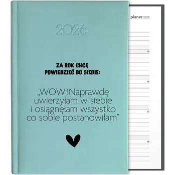 Kalendář Knižkový kalendář 2026 A5 FunnyCase modrý