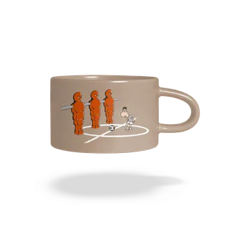 Bastard Fotbálek hrnek makronka Brown Macaron