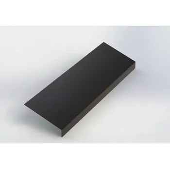 Střecha Podkladní okapnice r.š.167mm pozink lakovaný RAL 8019 šedohnědá s folií dl.2m