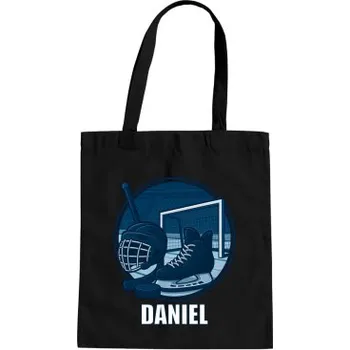 Žertovný předmět Hokej – jméno - taška s potiskem - personalizovaný produkt- Tričkový.cz