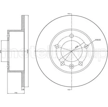 Brzdový kotouč Brzdový kotouč CIFAM (800-1287C)
