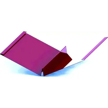 Střecha Úžlabí se stojatou drážkou r.š.600mm pozink FeZn lakovaný RAL 3005 červená vínová dl.2m