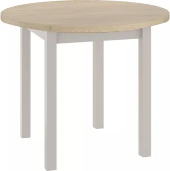 Jídelní stůl Kulatý jídelní stůl ANTHONY - dub cremona / kašmír