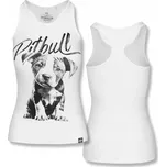 Pitbull dámské tílko bílé, boxer střih, velikost M
