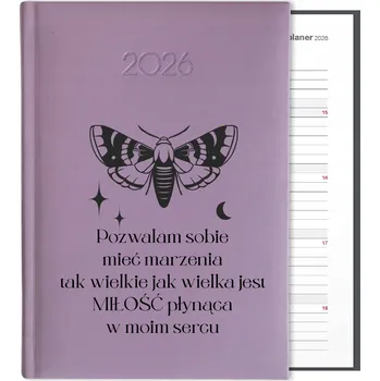 Kalendář Knižní kalendář 2026 A5 FunnyCase fialový