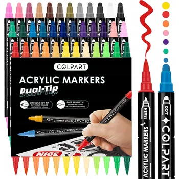 SADA AKRYLOVÝCH FIXY FIXY POPISOVAČE S BARVOU 24 KS