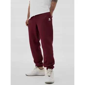 PÁNSKÉ TEPLÁKY Šňůrky Stahovací Bordó GOOD LUCK Potisk Loga M