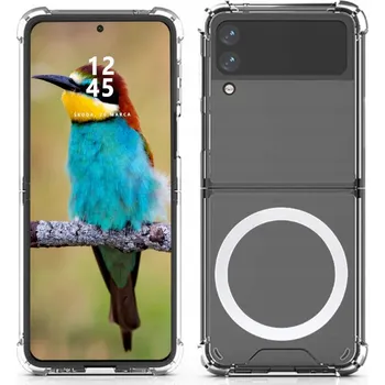 Pouzdro na mobilní telefon Zadní Kryt MBM pro Samsung Galaxy Z Flip3 bezbarvý