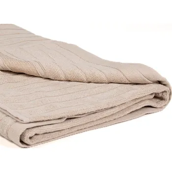 Bavlněná froté osuška 90x170 cm šedobéžová