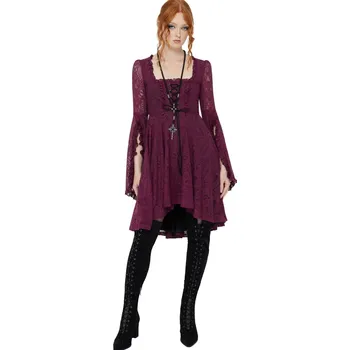 Dámské šaty šaty dámské KILLSTAR - Killing Kisses - Plum - S