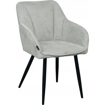 Čalouněná židle ELMO šedá látka do jídelny obývacího pokoje
