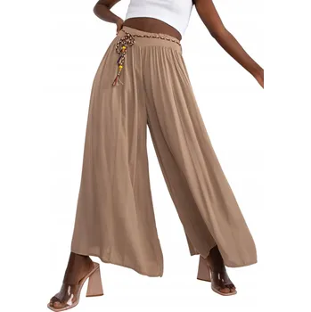 Dámské oblečení Och Bella dámské palazzo kalhoty dlouhé, velikost M