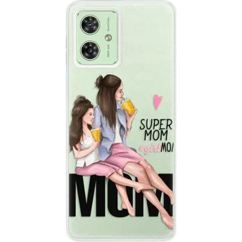 Pouzdro na mobilní telefon Silikonový obal iSaprio - Motorola Moto G54 5G - Milk Shake - Brunette (Silikonový obal, kryt a pouzdro iSaprio - Motorola Moto G54 5G - Milk Shake - Brunette - stylová ochrana telefonu, pružný TPU materiál, odolný UV potisk, česká výroba)