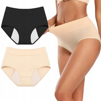 Dámské spodní prádlo 2 KS MENSTRUAČNÍ KALHOTKY DÁMSKÉ BAVLNĚNÉ SADA ORIGINÁLNÍ VEL. M
