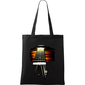 Kytara foto - Taška bavlněná - 42 x 38 cm ( Černá )