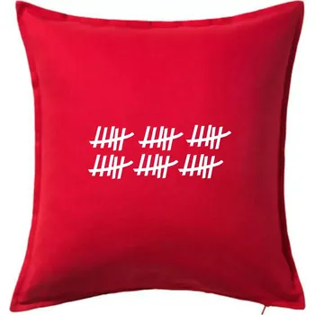 Polštář 30 narozeniny - Polštář 50x50 - 50x50 - Včetně výplně ( Červená )