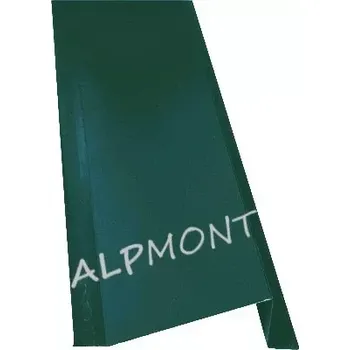 Střecha Sněhový zachytávač r.š.200mm pozink FeZn lakovaný RAL 6005 zelená mechová s folií dl.2m