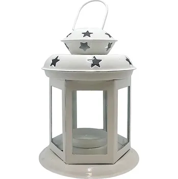 Obraz Kovový lampion 13 cm bílý 6J-S-1B