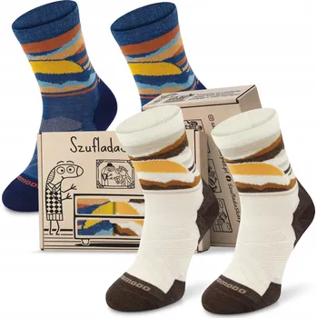 Pánské ponožky Sada 2 párů termoaktivních trekových ponožek COMODO - 70% merino, velikost 39-42