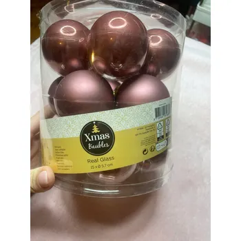 Vánoční dekorace Sady vánoční koule 5,7 cm 15 ks