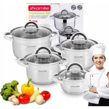 Hrnec Sada hrnců Kamille nerezová ocel 8 dílů