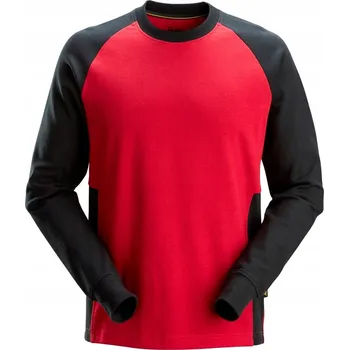 Pánská mikina Dvoubarevná červeno-černá Mikina Snickers