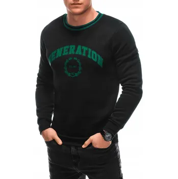 Pánská mikina Pánská mikina bez kapuce 1622B černá/zelená XL