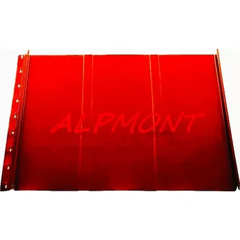 Střecha Drážková plechová krytina 0,5mm Evromat Evroklik 625 lakovaný RAL 3016 červená korál dl.2mb (Kvalitní Česká pozinkovaná plechová krytina Lakovaná)