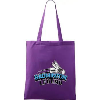 Nákupní taška Badminton legend - Taška bavlněná - 42 x 38 cm ( Fialová )