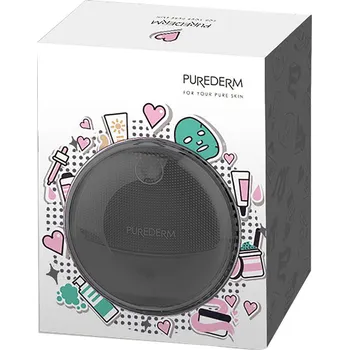 Elektrický zubní kartáček PUREDEREM sonický kartáček na obličej černý