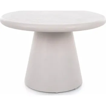 Konferenční stolek Kulatý konferenční stolek MARCUS - světle šedý