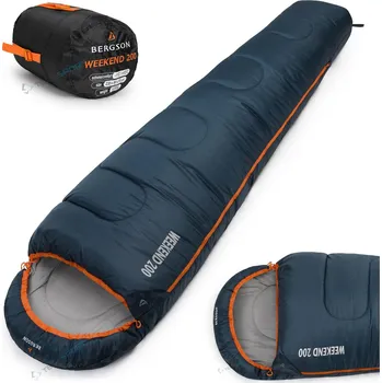 Spacák Spací pytel BERGSON Weekend 200 černý 230 cm