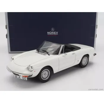 autíčko Norev Alfa romeo Duetto 2000 Spider 1978 1:18 Bílá
